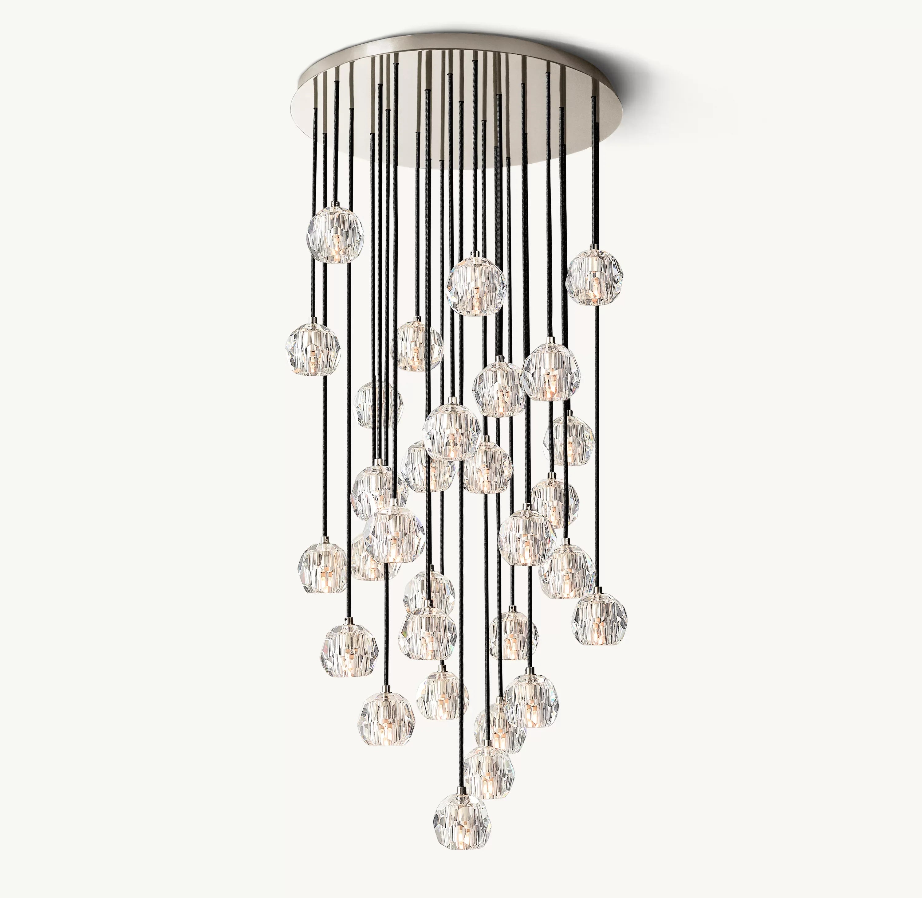30 Inch Crystal Cluster Chandelier – Boule