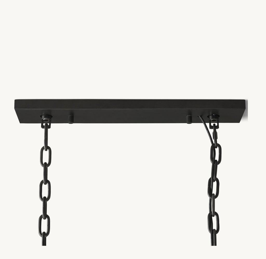 39 Inch Crystal Prism Rectangular Chandelier - Odeon