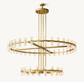 60 Inch Hexagonal Crystal Tiered Chandelier – Arcachon