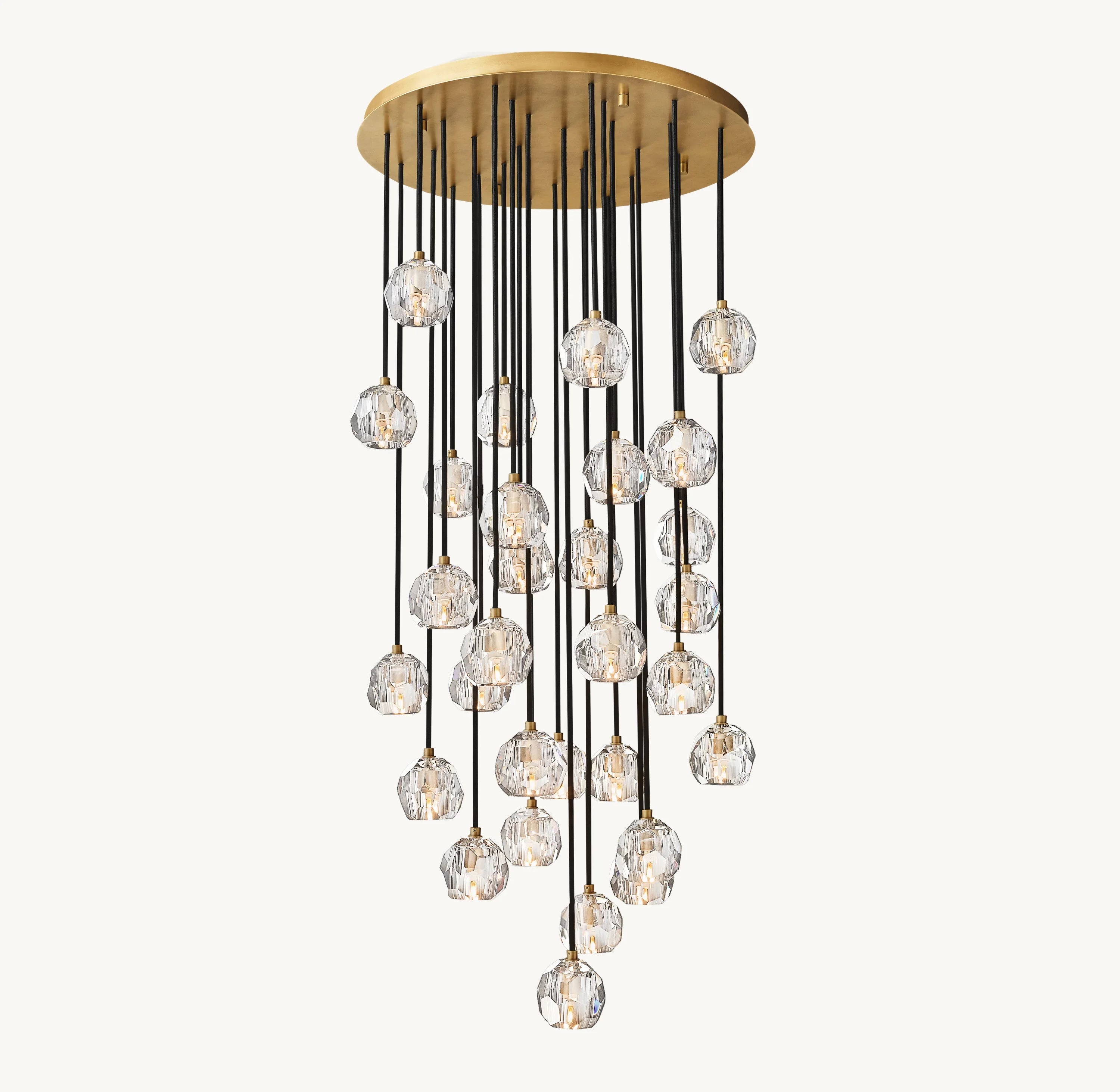 30 Inch Crystal Cluster Chandelier – Boule