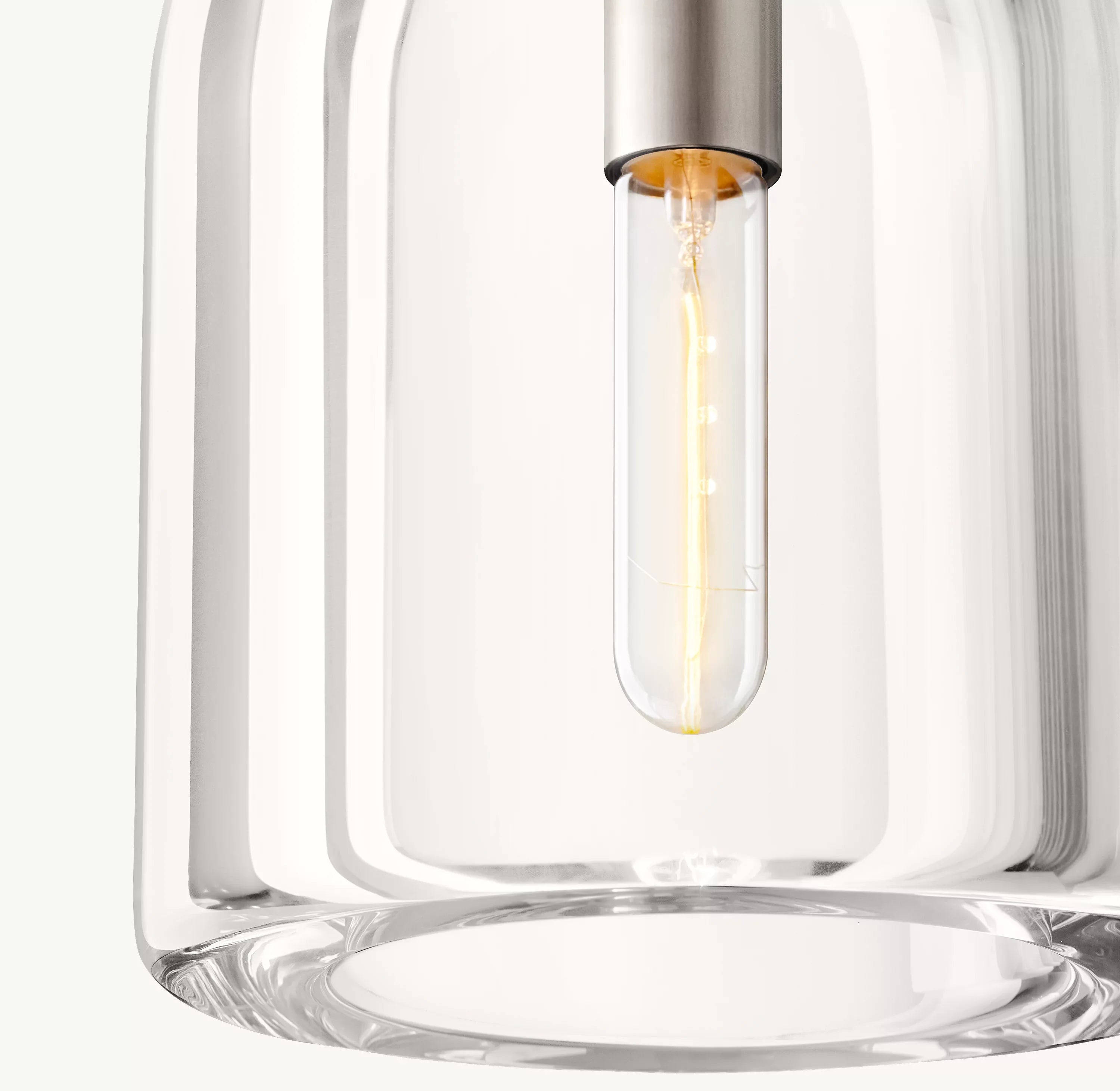 8 Inch Cloche Crystal Pendant Light - Botanist