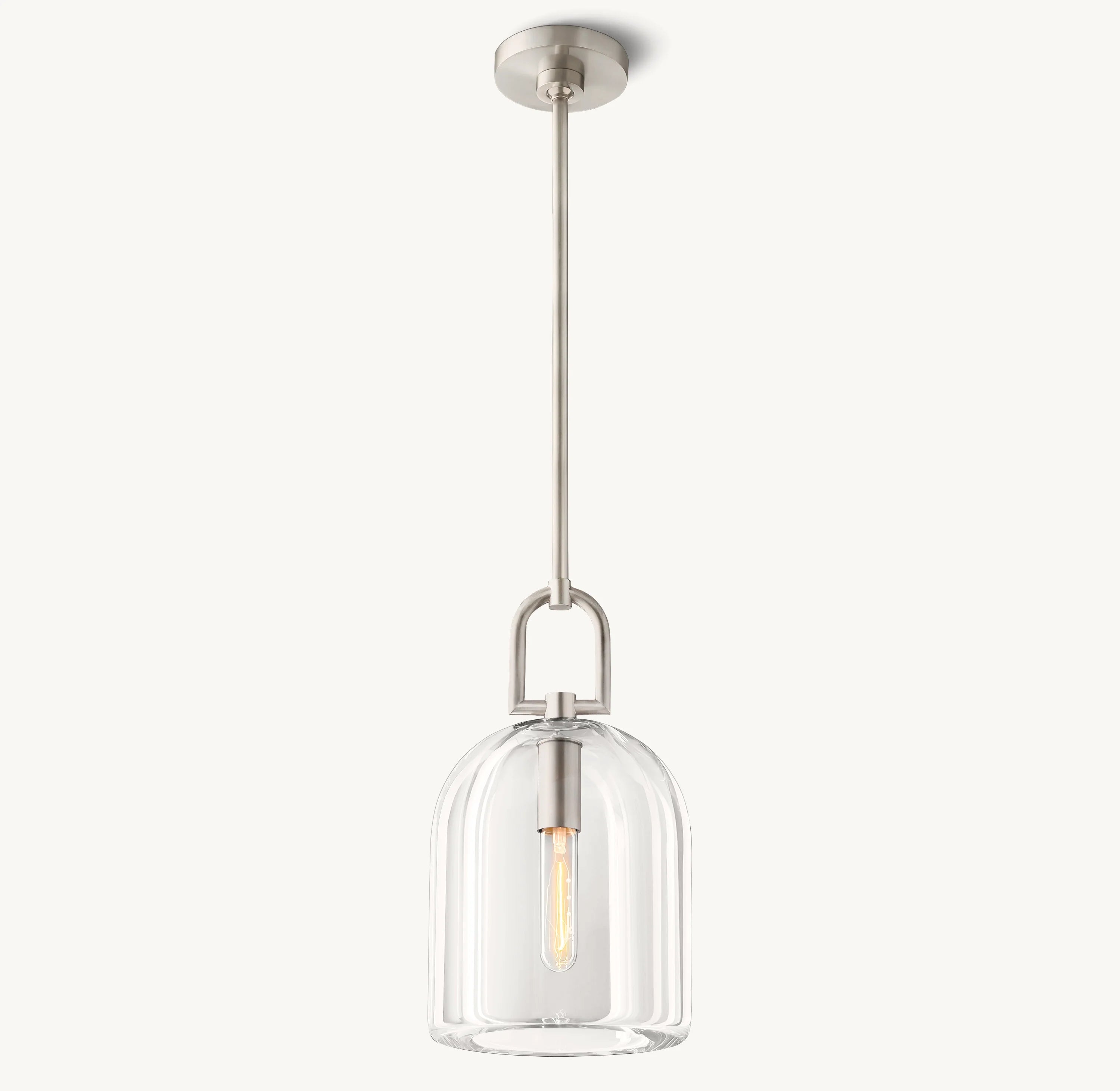 5 Inch Cloche Crystal Pendant Light - Botanist