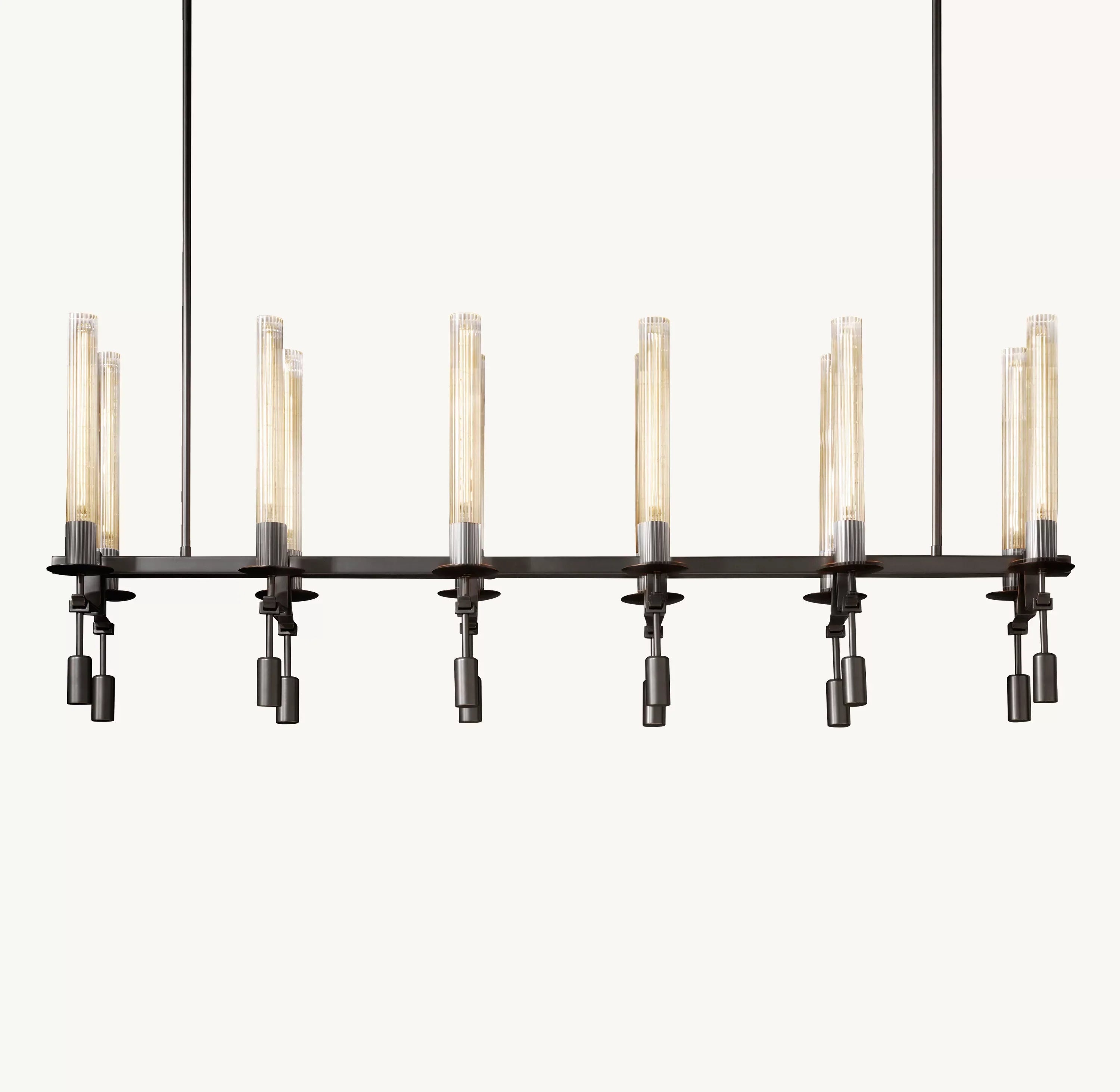 54 Inch Candle Linear Chandelier - Fontanelle