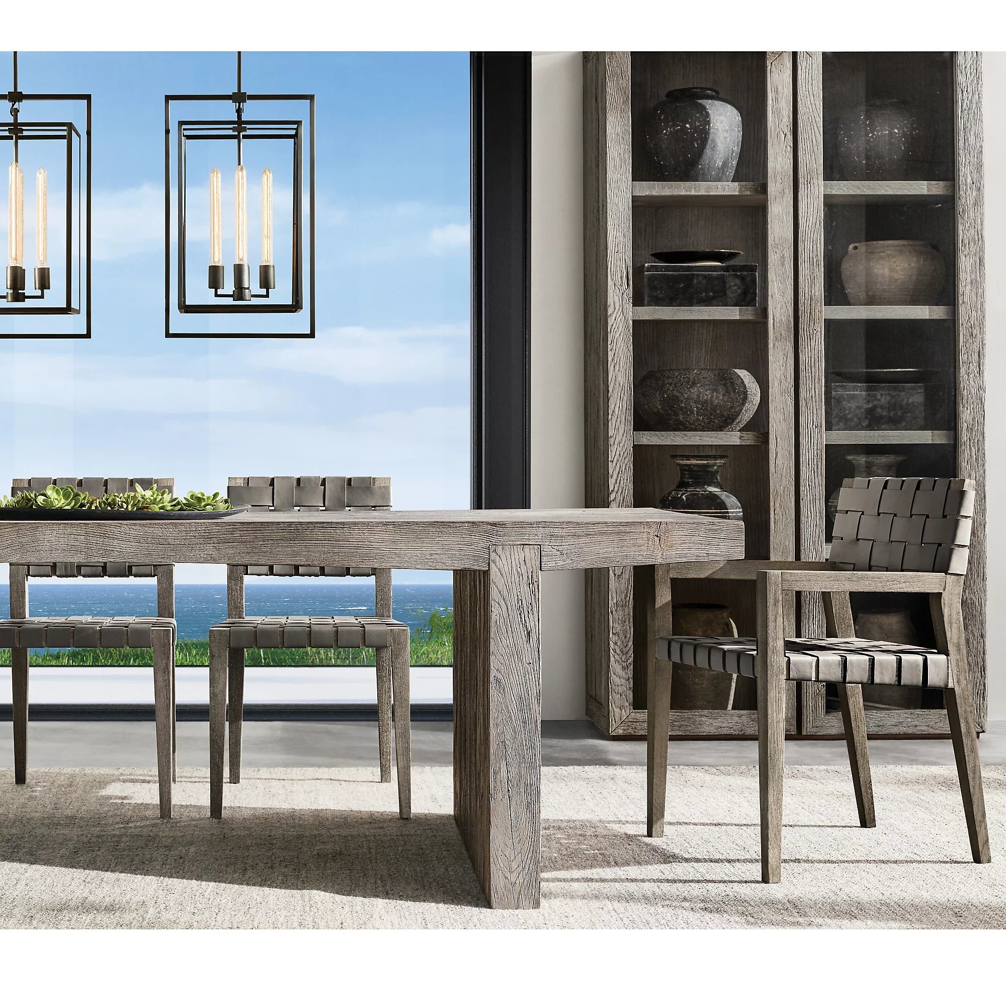 21 Inch Glass Lantern Pendant Light - Beckman