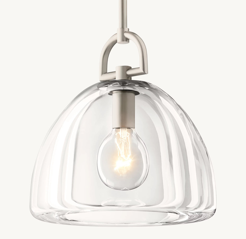 7 Inch Dome Crystal Pendant Light - Botanist