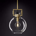 10 Inch Clear Glass Globe Pendant Light - Machinist