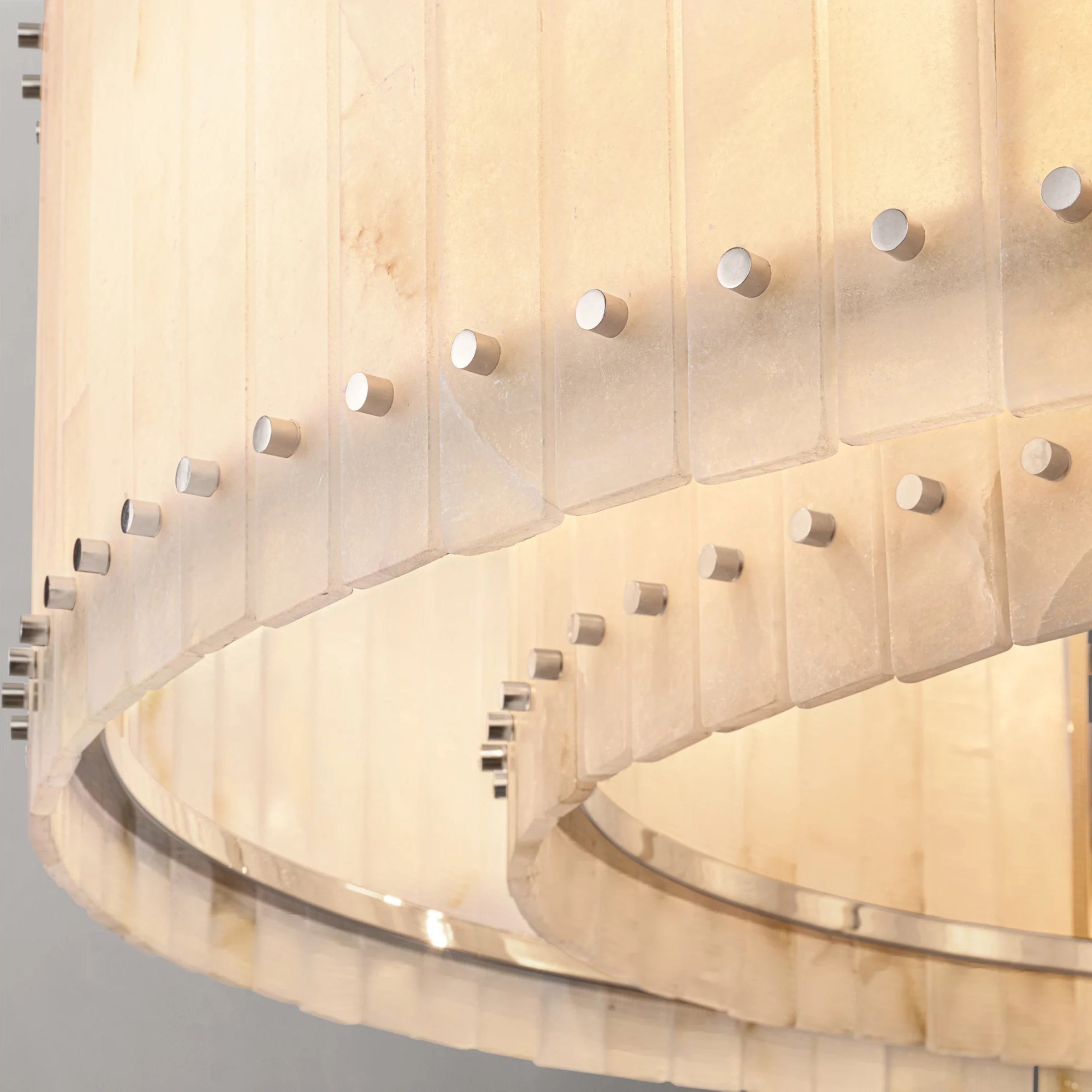 48 Inch Alabaster Round Chandelier - San Marco