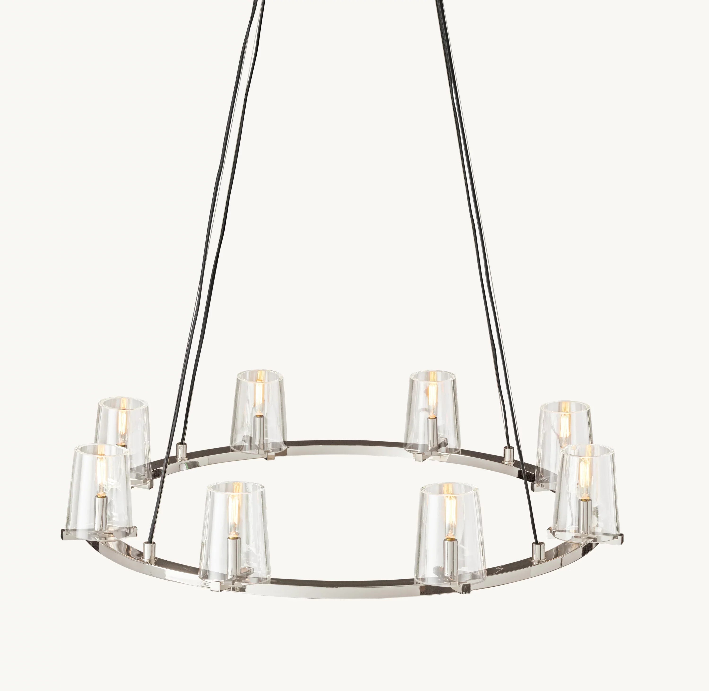 36 Inch Hurricane Candle Ring Chandelier - Pauillac