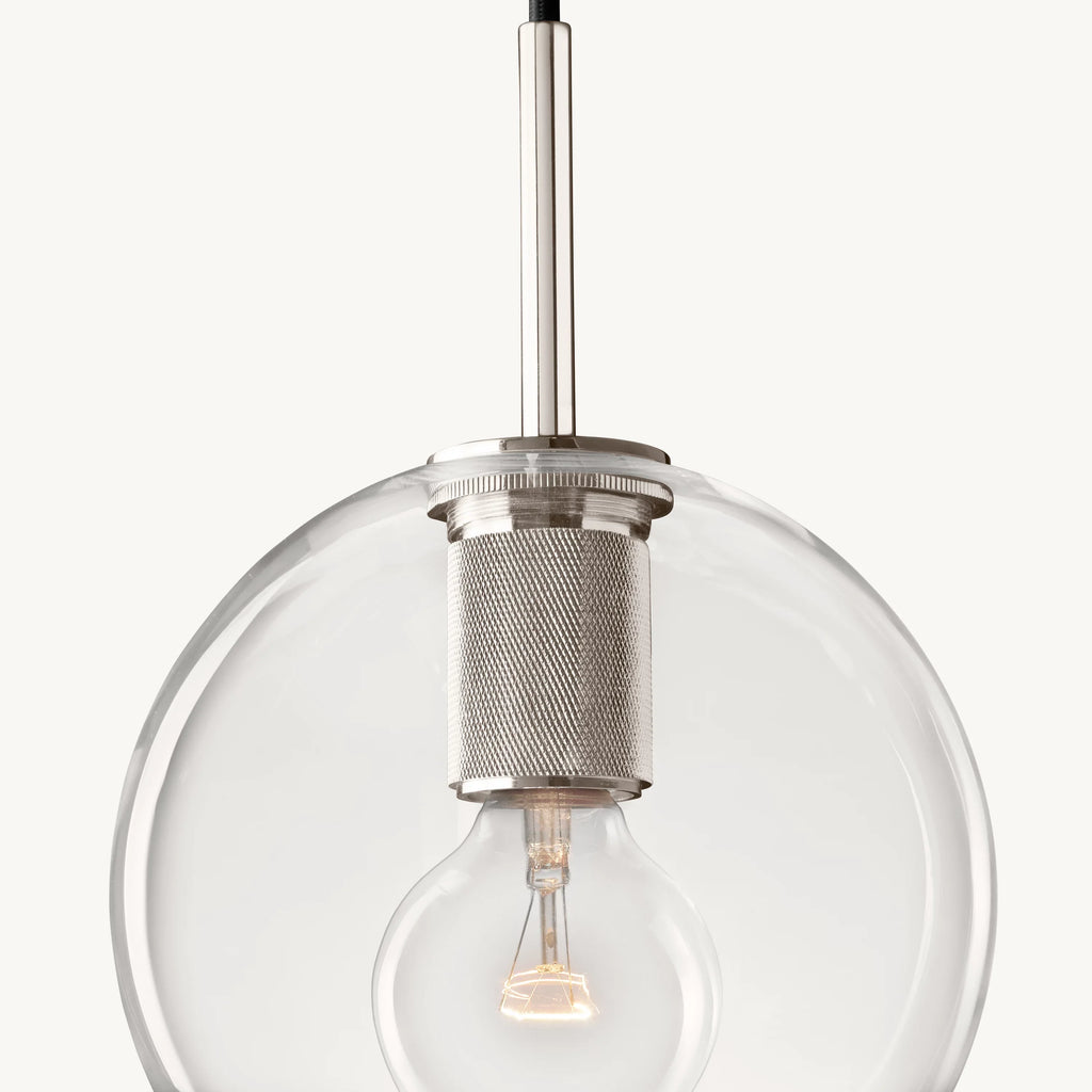 8 Inch Globe Glass Pendant Light - Utilitaire