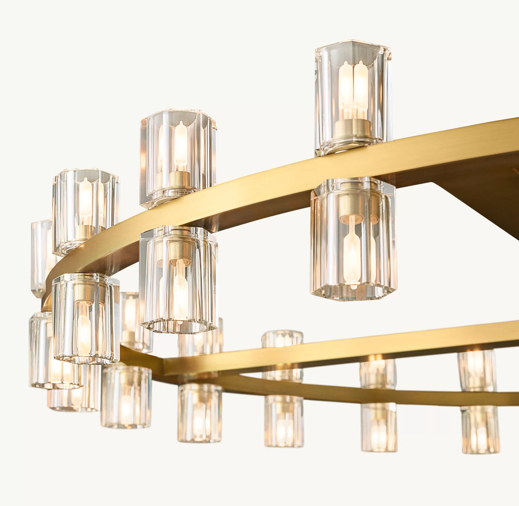 48 Inch Hexagonal Crystal Round Chandelier – Arcachon