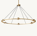60 Inch Globe Crystal Ring Chandelier - Eclatant
