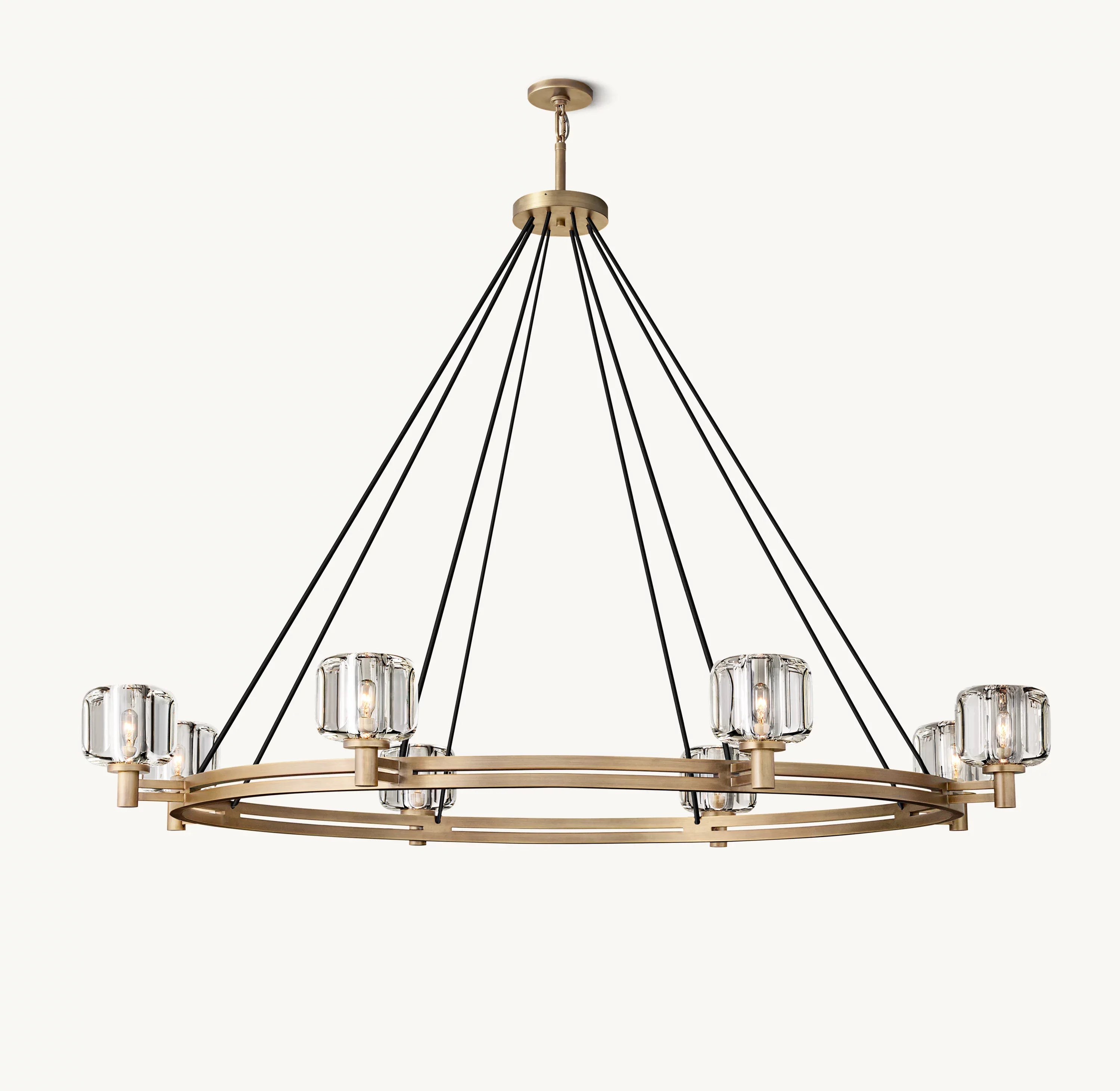 60 Inch Crystal Round Candle Chandelier - Demaret