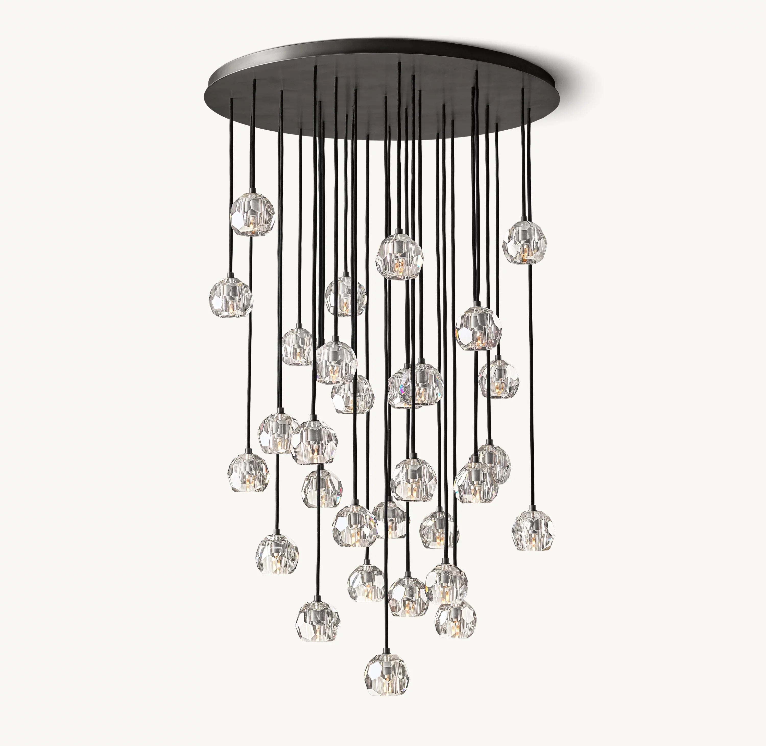40 Inch Crystal Cluster Chandelier – Boule