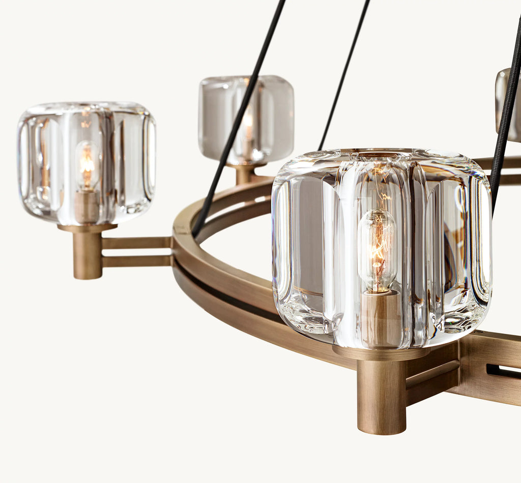 60 Inch Crystal Round Candle Chandelier - Demaret