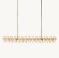 54 Inch Hexagonal Crystal Linear Chandelier – Arcachon