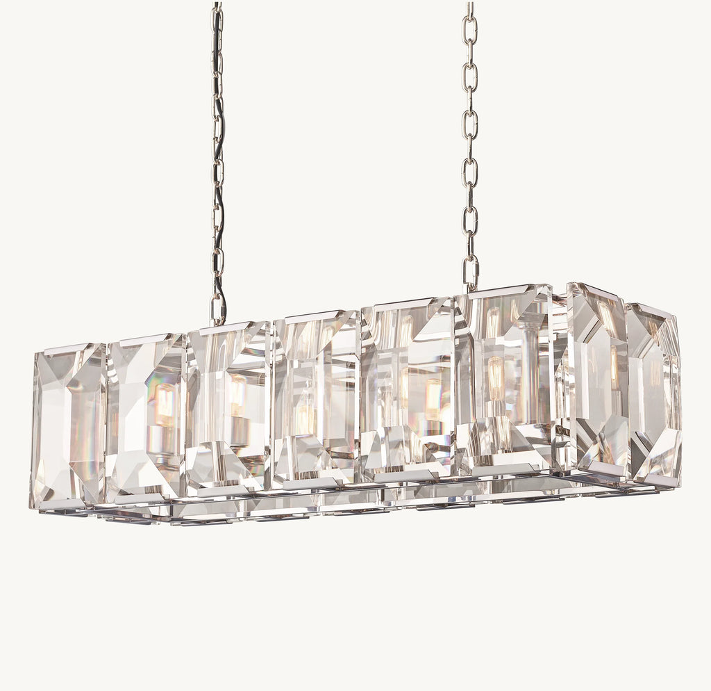 42 Inch Crystal Rectangular Chandelier – Harlow