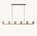 72 Inch Crystal Linear Candle Chandelier - Demaret