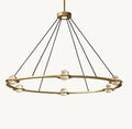 48 Inch Globe Crystal Ring Chandelier - Eclatant