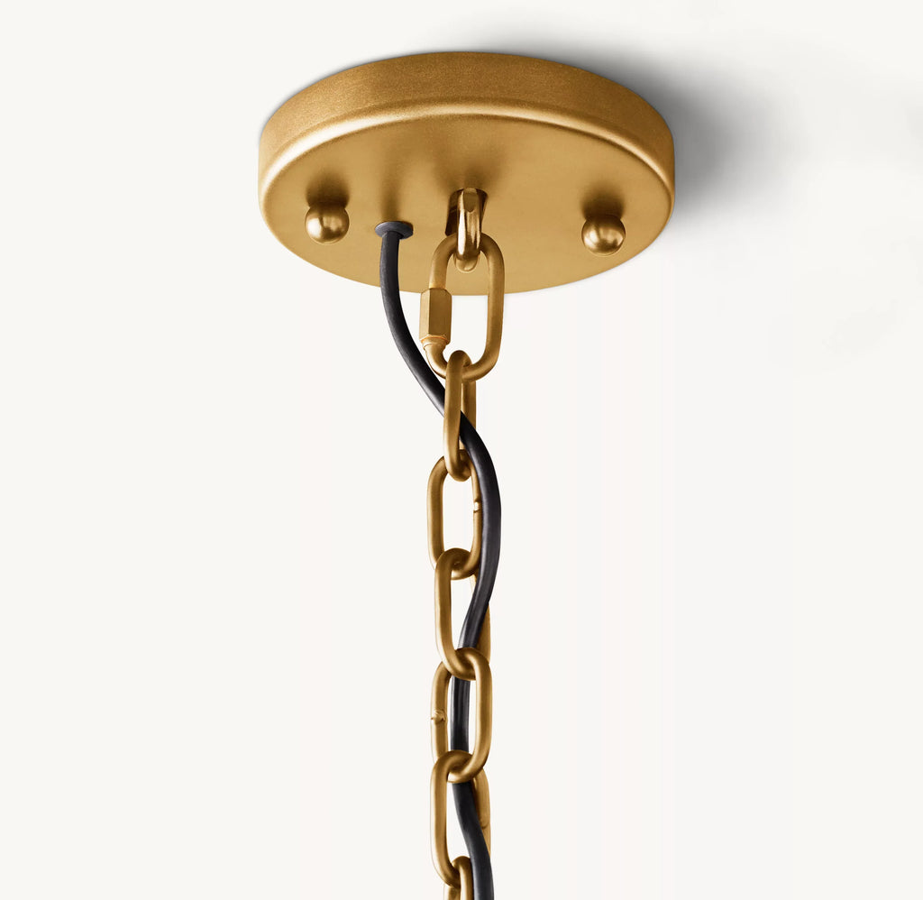 43 Inch Alabaster Round Chandelier – Harlow