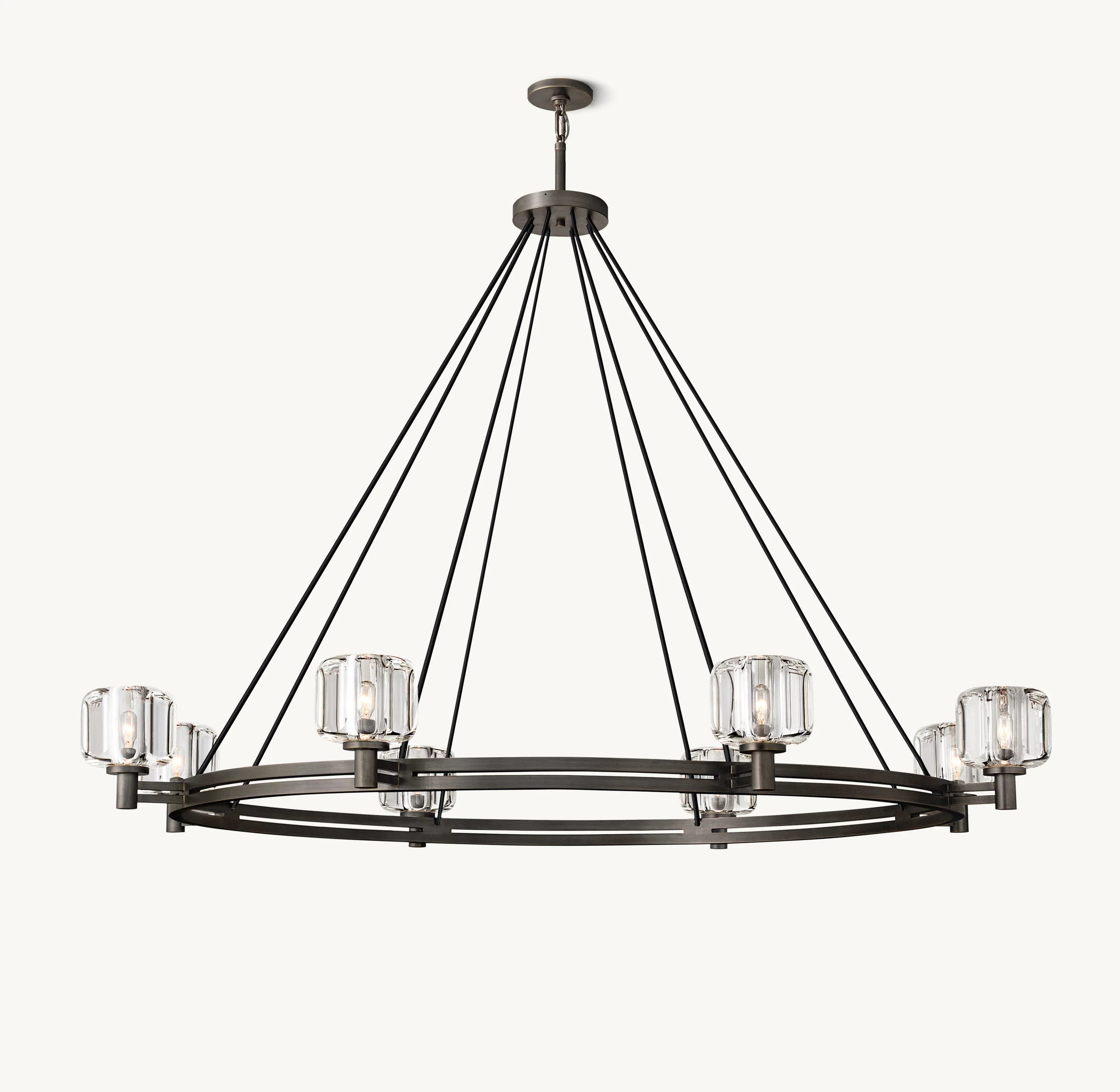 60 Inch Crystal Round Candle Chandelier - Demaret