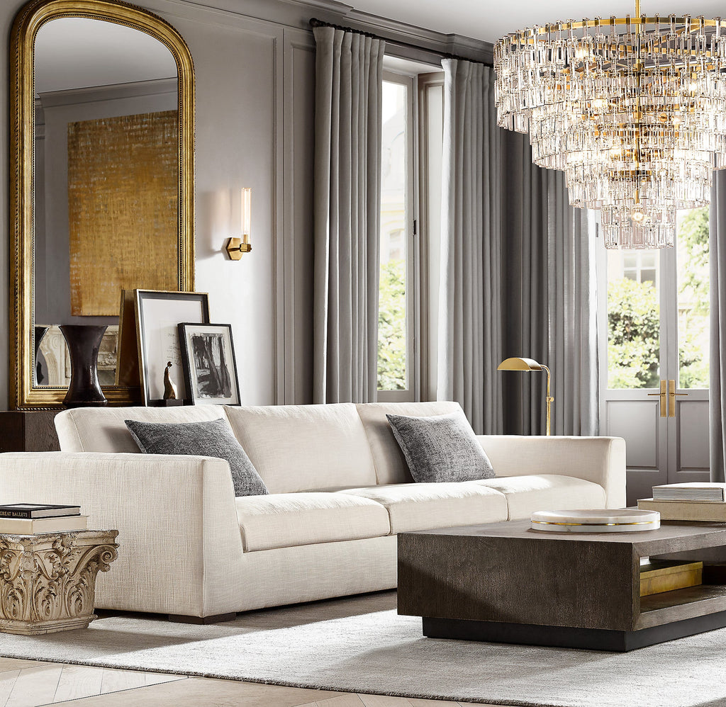 48 Inch Chain Crystal Tiered Chandelier - Marignan