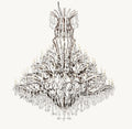 101 Inch Candelabra Crystal Chandelier - Rococo