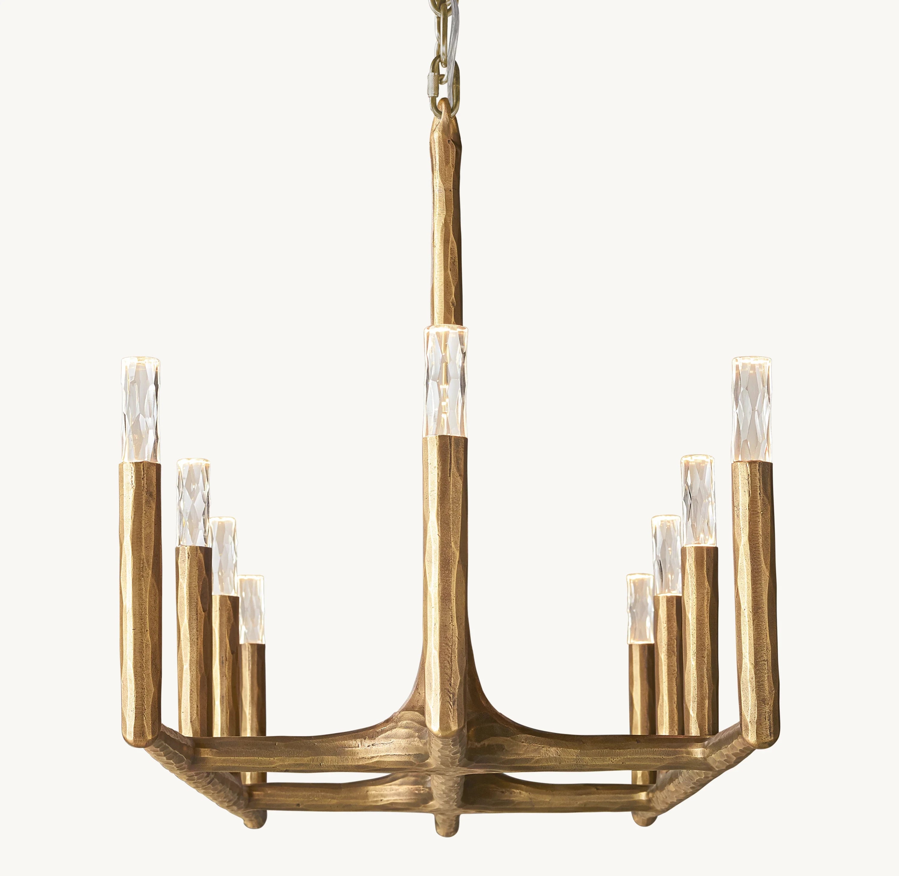 72 Inch Forged Candlestick Linear Chandelier - Thaddeus