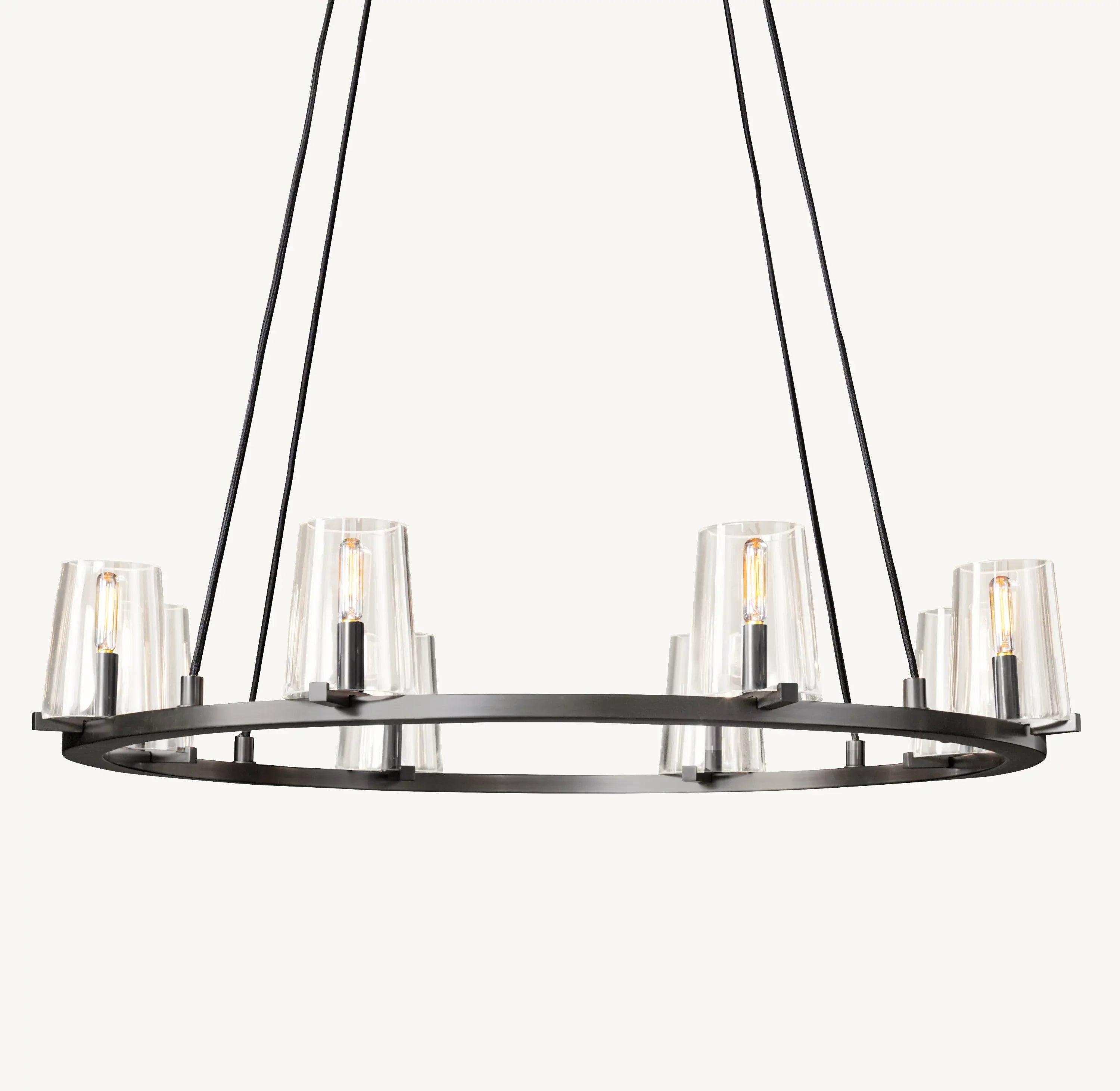 36 Inch Hurricane Candle Ring Chandelier - Pauillac