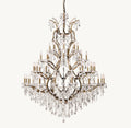 60 Inch Candelabra Crystal Chandelier - Rococo