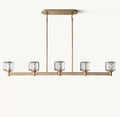 54 Inch Crystal Linear Candle Chandelier - Demaret