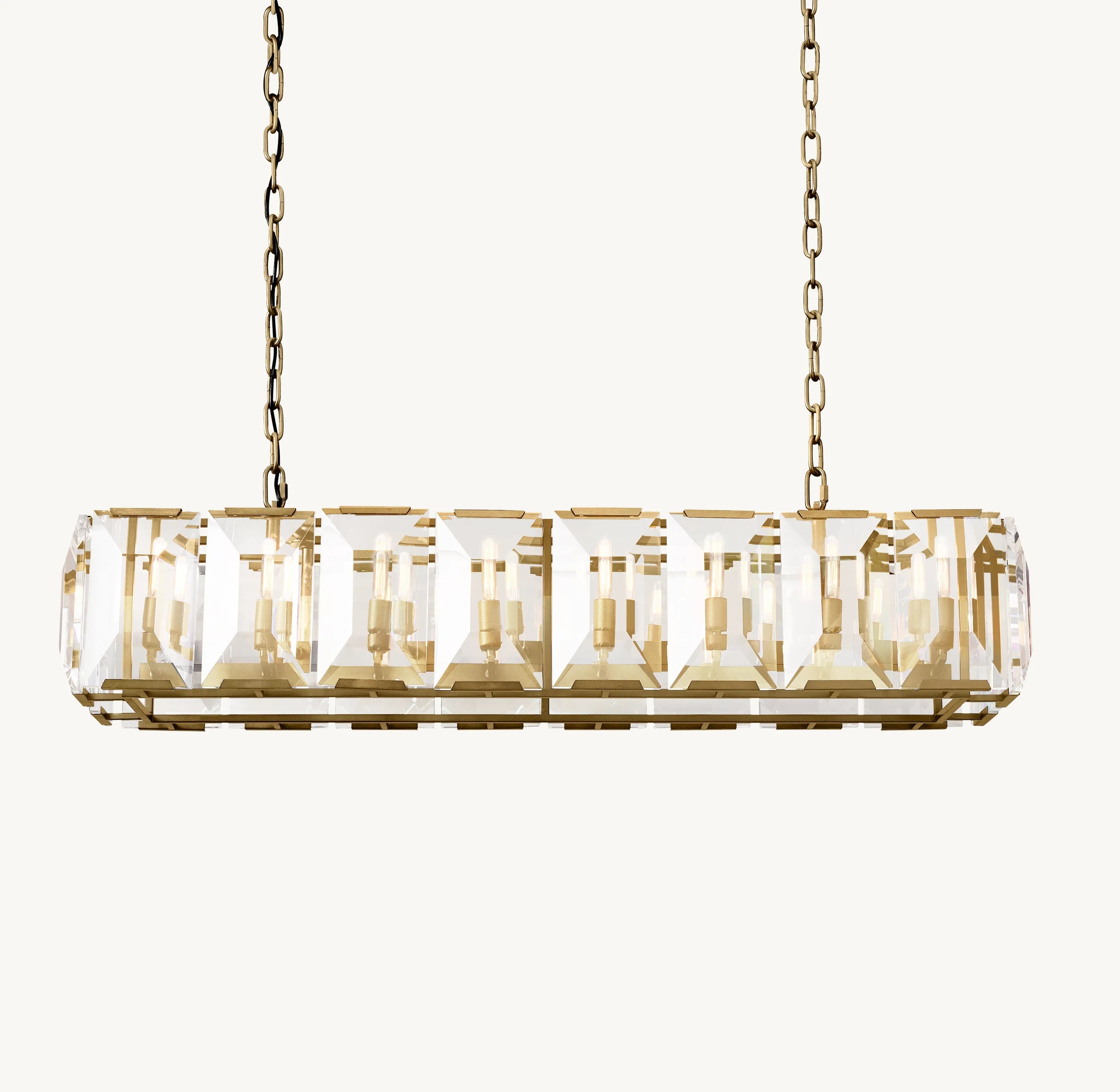 54 Inch Crystal Rectangular Chandelier – Harlow