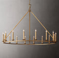 60 Inch Candelabra Round Chandelier – Openwork