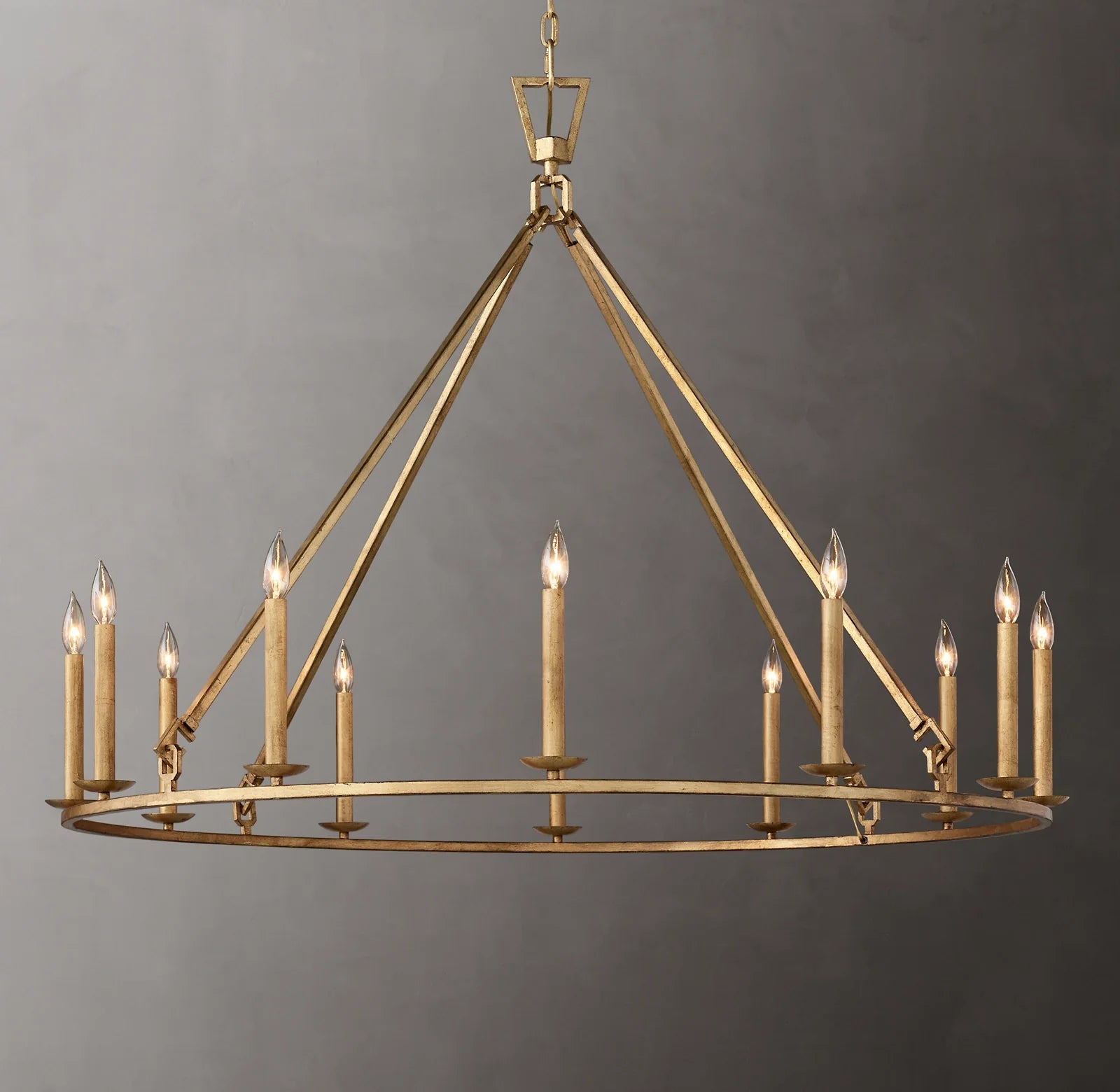 50 Inch Candelabra Round Chandelier – Openwork