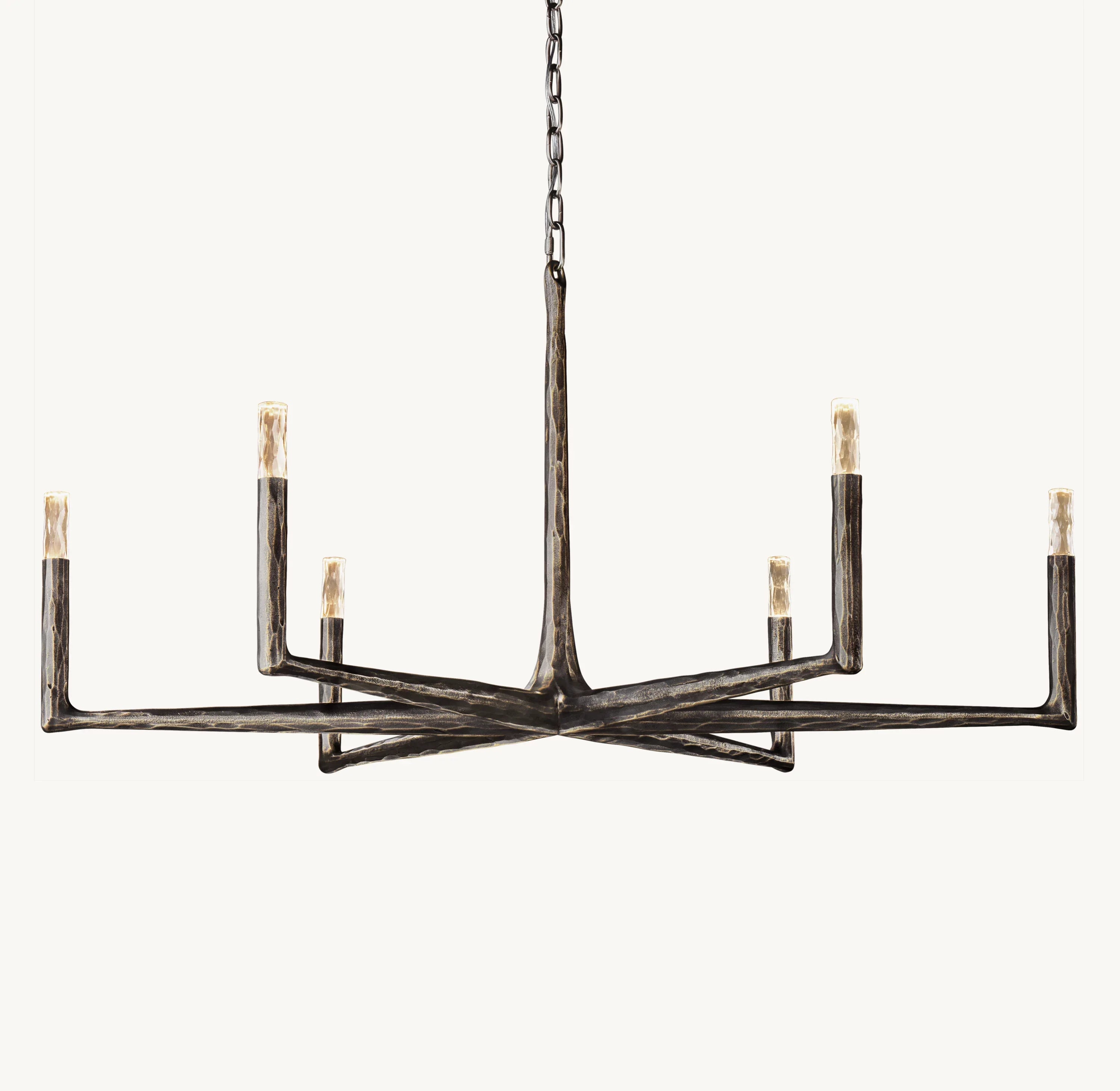 48 Inch Forged Candlestick Chandelier - Thaddeus