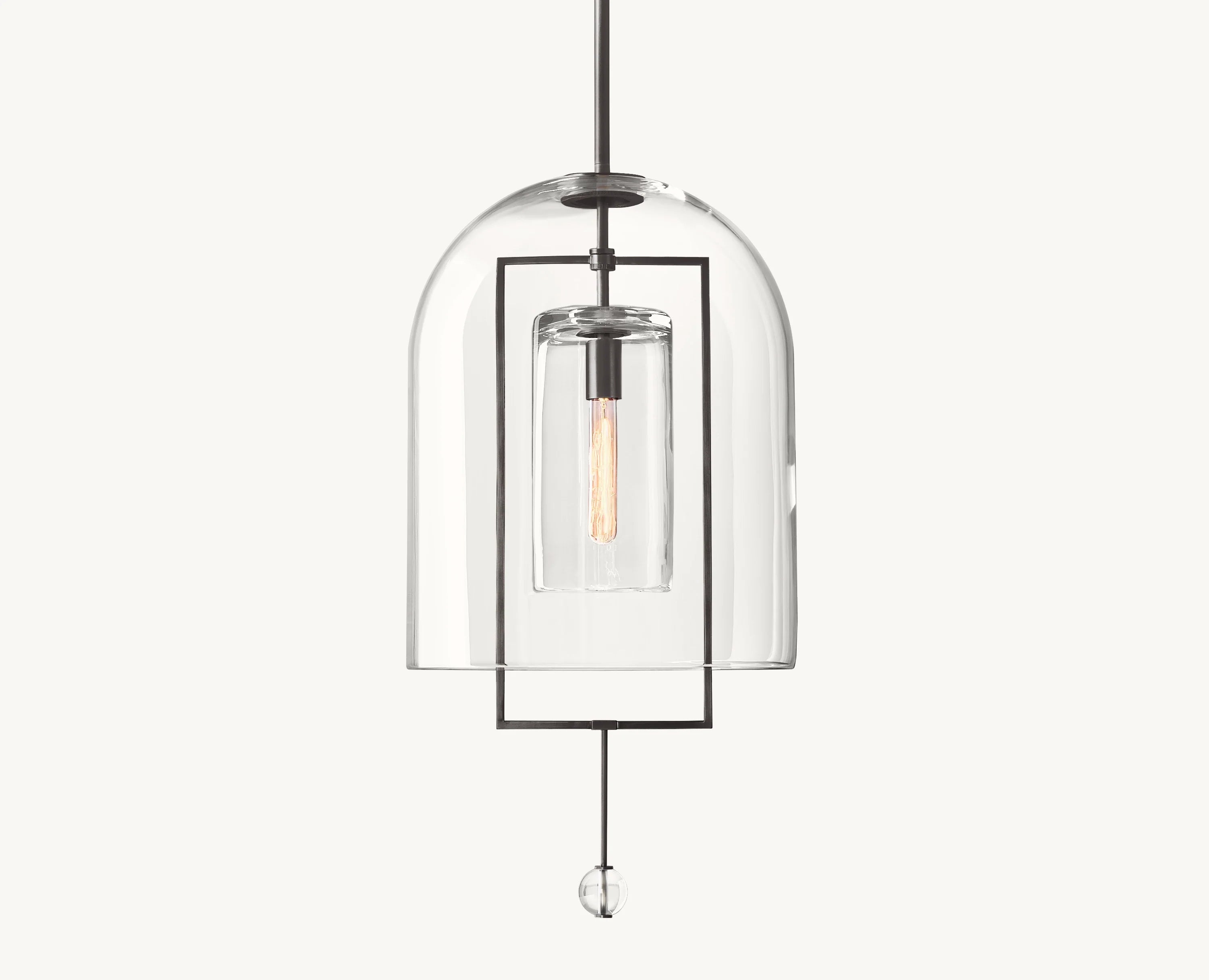 15 Inch Bell Glass Pendant Light - Fulcrum