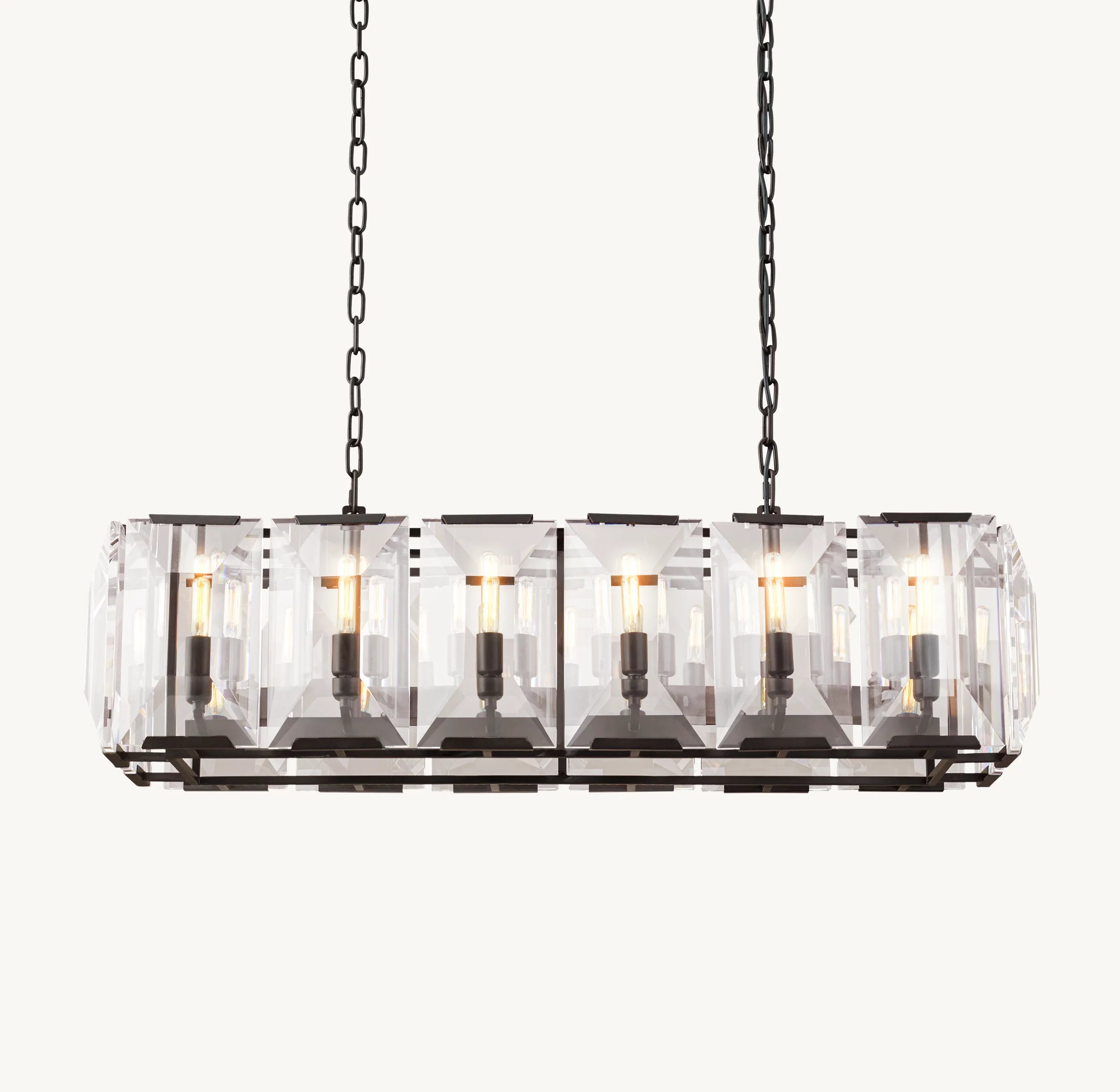 42 Inch Crystal Rectangular Chandelier – Harlow