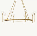 58 Inch Torch Round Chandelier - Verre