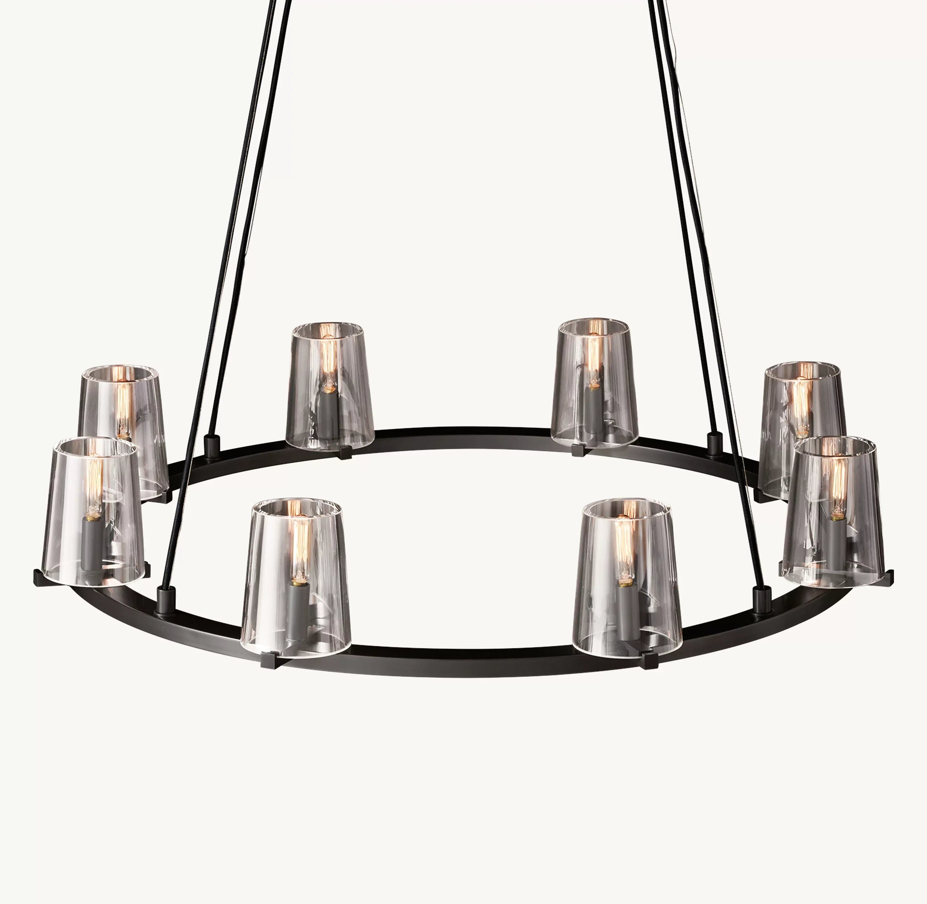 36 Inch Hurricane Candle Ring Chandelier - Pauillac