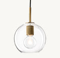 8 Inch Globe Glass Pendant Light - Utilitaire