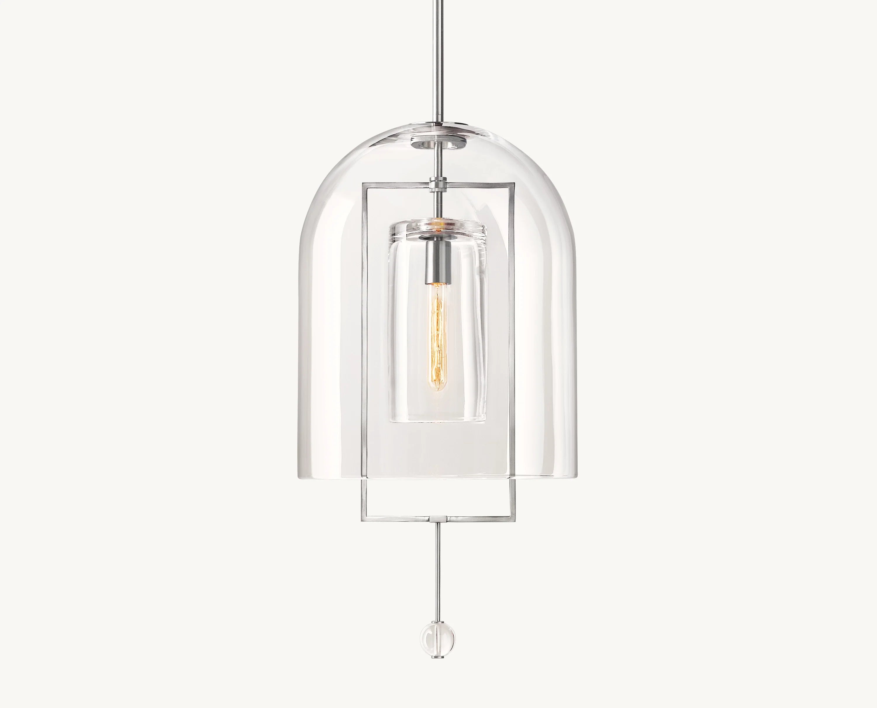 15 Inch Bell Glass Pendant Light - Fulcrum