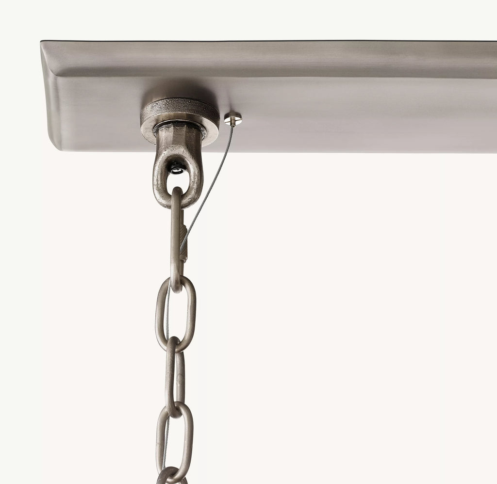 54 Inch Forged Candlestick Linear Chandelier - Thaddeus