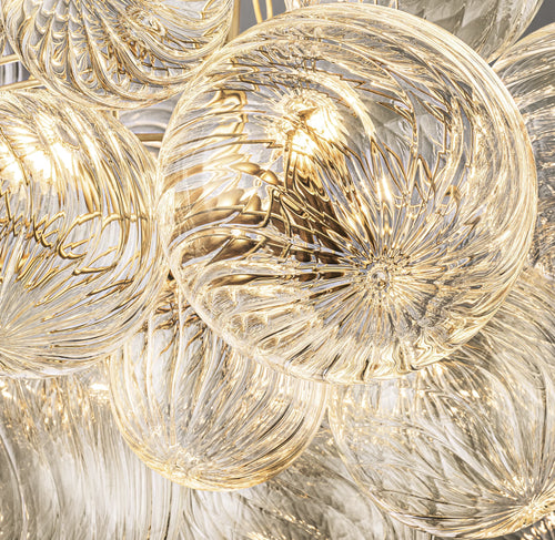 24 Inch Glass bubble Chandelier - Talia