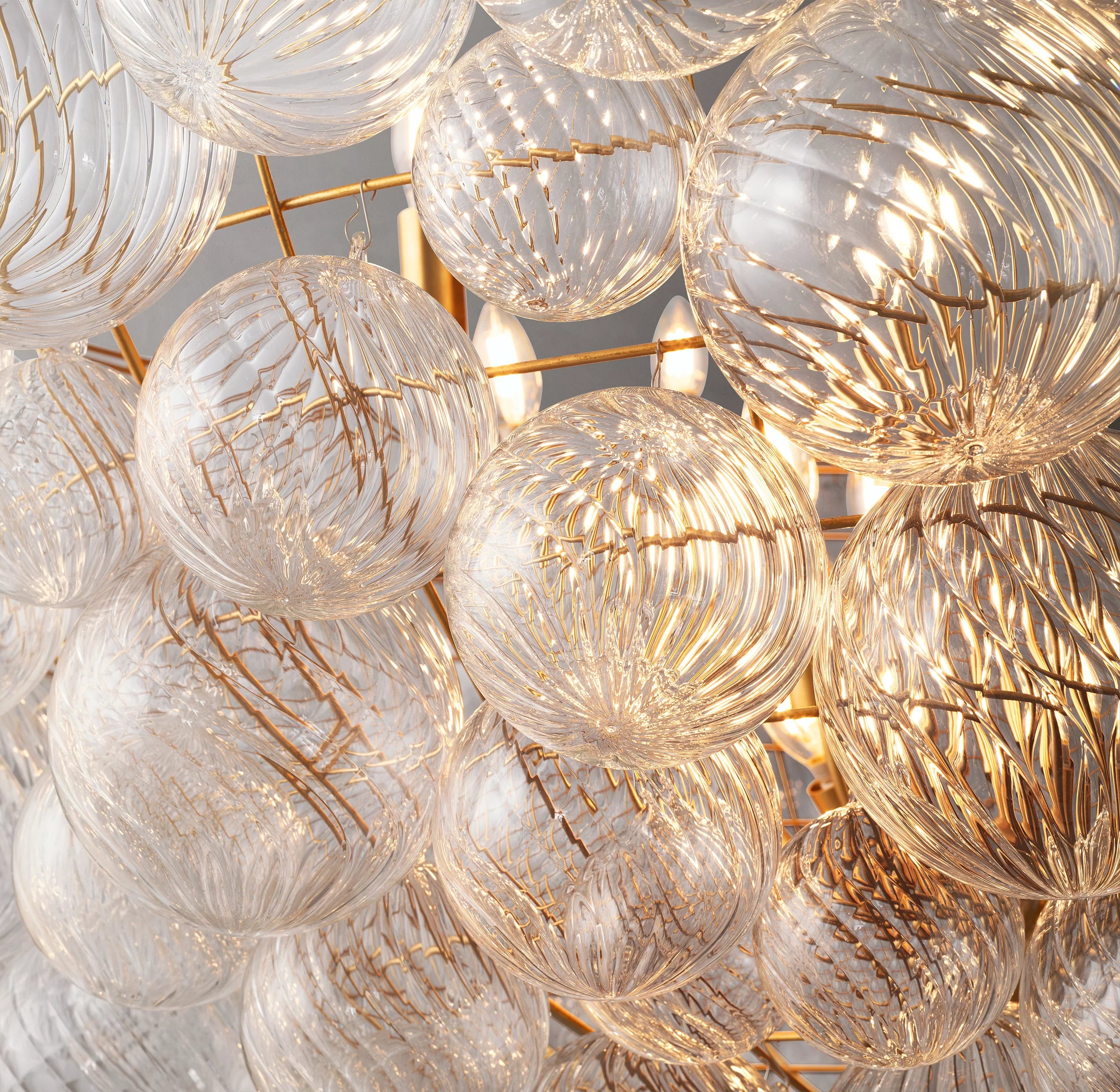 66 Inch Glass bubble Chandelier - Talia