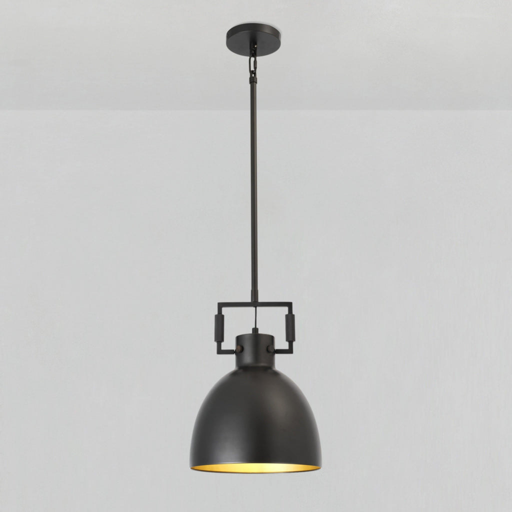 10 Inch Metal Dome Pendant Light - Machinist