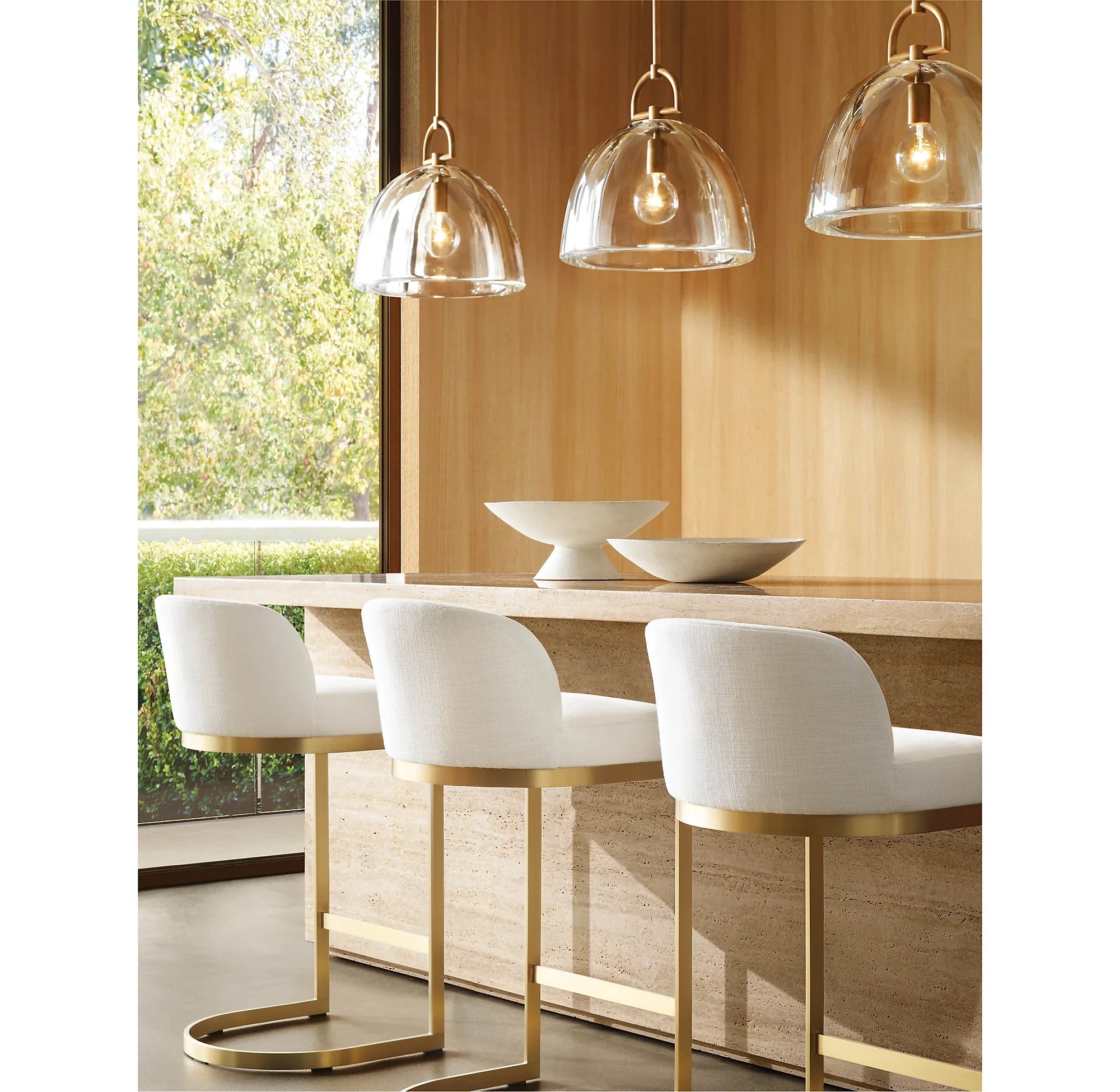 7 Inch Dome Crystal Pendant Light - Botanist