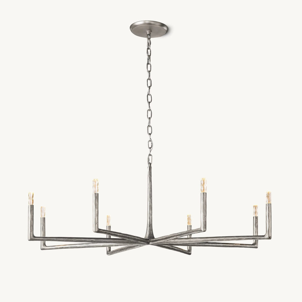 60 Inch Forged Candlestick Chandelier - Thaddeus