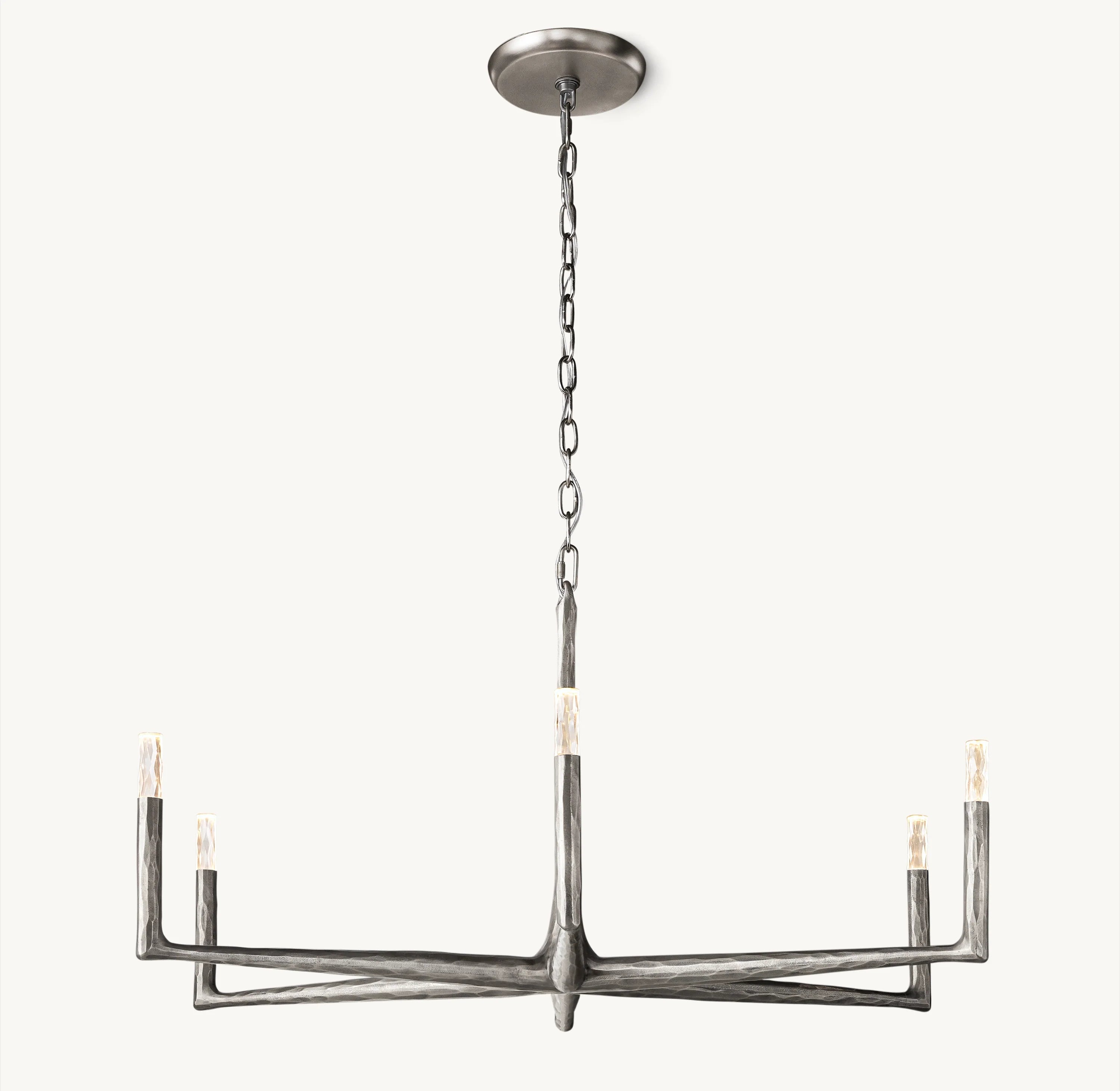 48 Inch Forged Candlestick Chandelier - Thaddeus