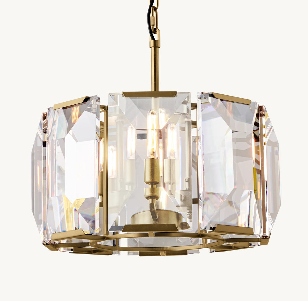 19 Inch Crystal Round Chandelier  – Harlow