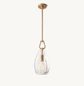 6 Inch Flute Crystal Pendant Light - Botanist