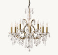 28 Inch Candelabra Crystal Chandelier - Rococo